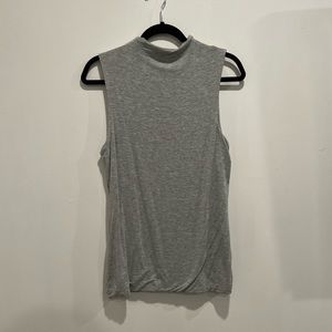 Halogen Double Lined Grey Sleeveless Top